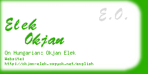 elek okjan business card